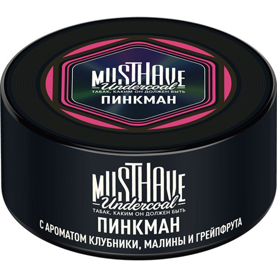 Фото и внешний вид — Табак для кальяна MUST HAVE 125г - с ароматом Пинкман (Клубника Малина Грейпфрут)