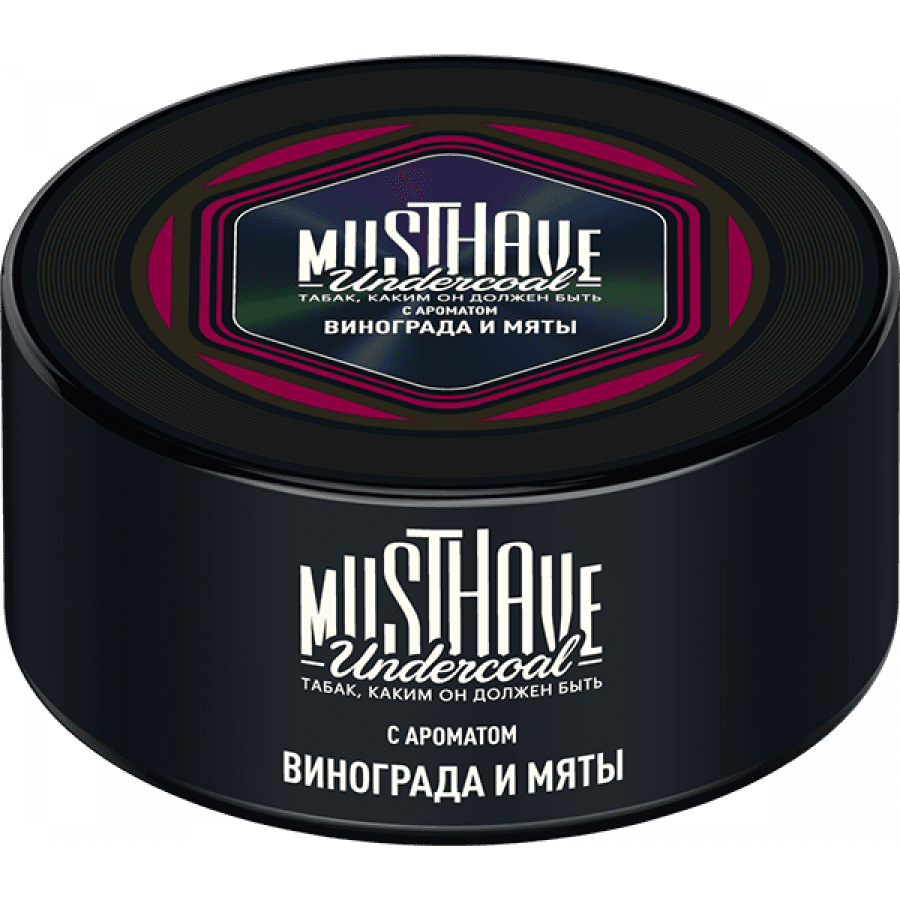 Фото и внешний вид — Табак для кальяна MUST HAVE 125г - с ароматом Винограда и Мяты