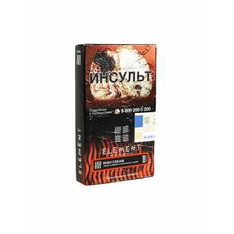 Табак для кальяна "Элемент" Огонь - Irish cream (Ирландский крем) 25гр