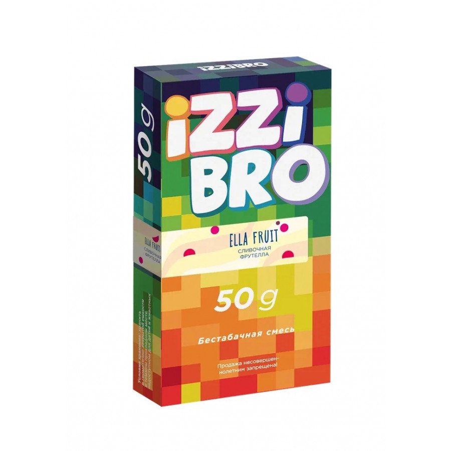 Фото и внешний вид — Смесь для кальяна IZZIBRO 50г - Ella Fruit (Сливочная фрутелла)