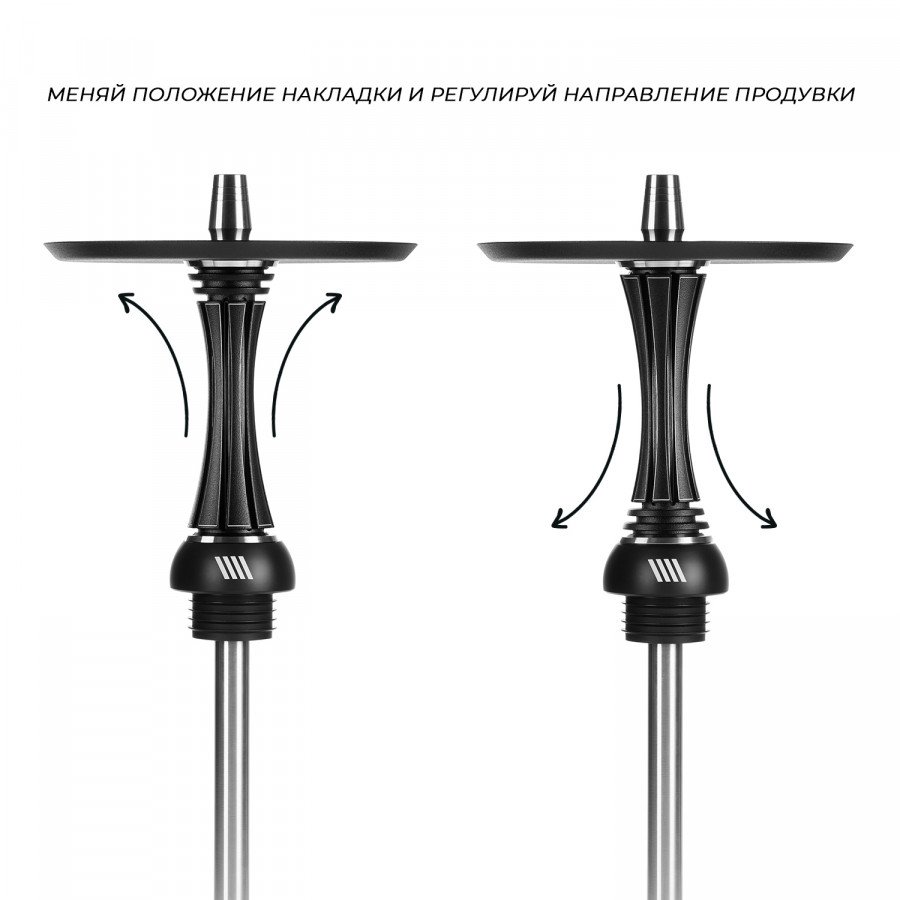 Фото и внешний вид — Кальян ALPHA HOOKAH X (Reverse) - Black Matte (Без колбы)