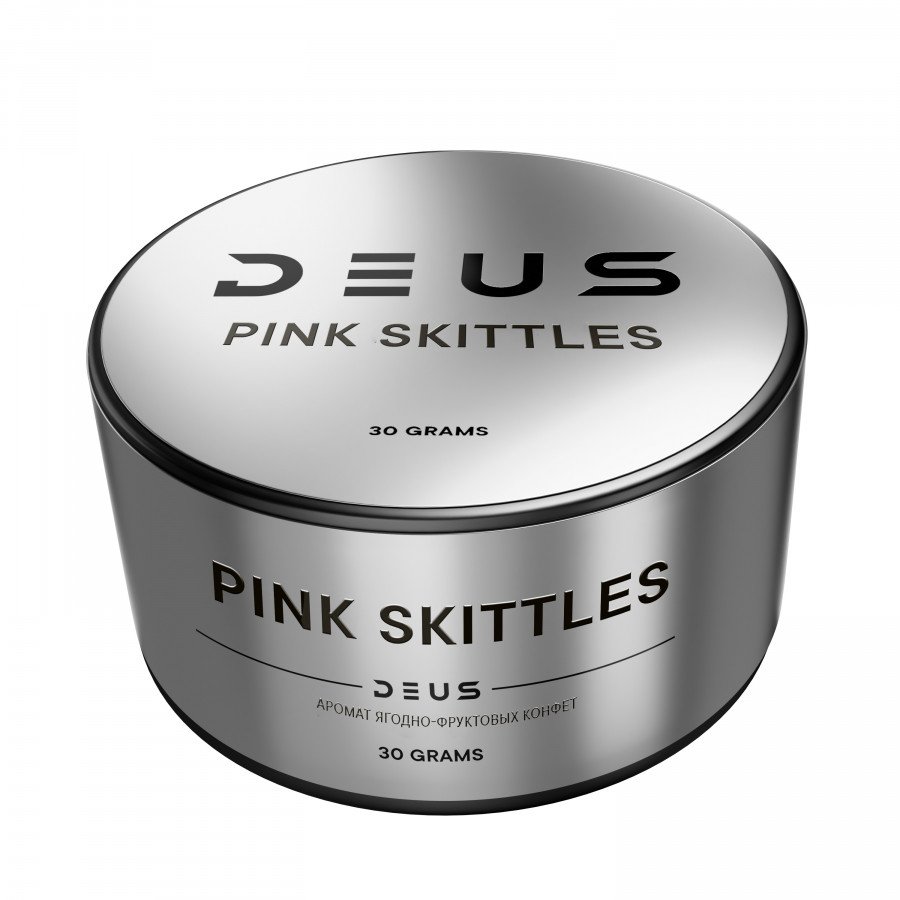 Фото и внешний вид — Табак для кальяна DEUS 30г - Pink Skittles (Аромат Ягодно-фруктовых конфет)