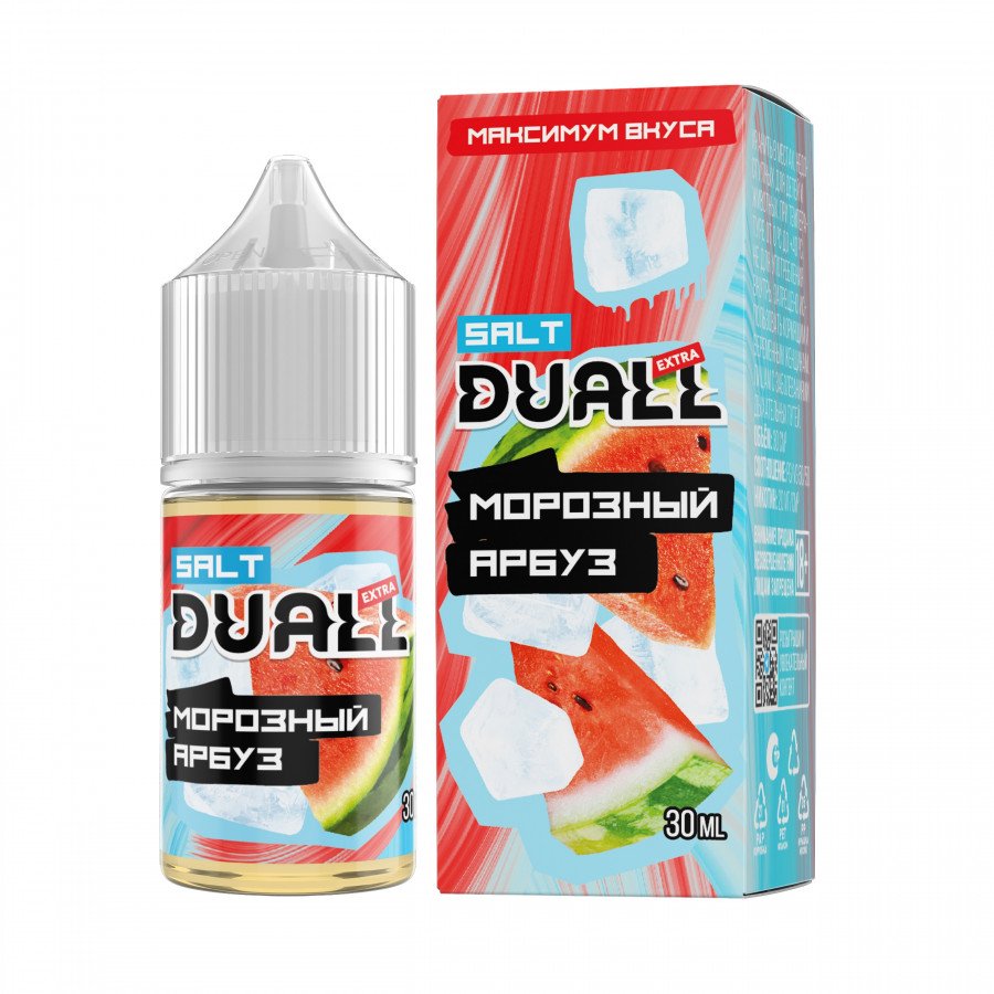 Фото и внешний вид — Жидкость DUALL EXTRA SALT - Морозный Арбуз 30мл strong