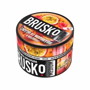 Смесь для кальяна BRUSKO 50г - Смузи из маракуйи и малины
