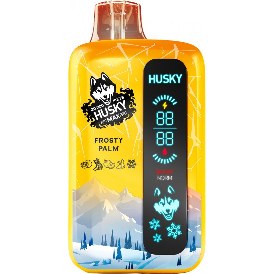 Фото и внешний вид — HUSKY AIRMAX PRO - Frosty Palm (Апельсин Ананас Банан Яблоко)