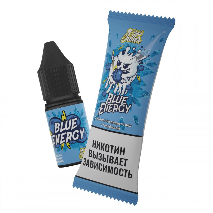 Фото и внешний вид — Жидкость SERIAL CHILLER SALT - Blue Energy (Энергетик с голубикой) 10мл 15мг
