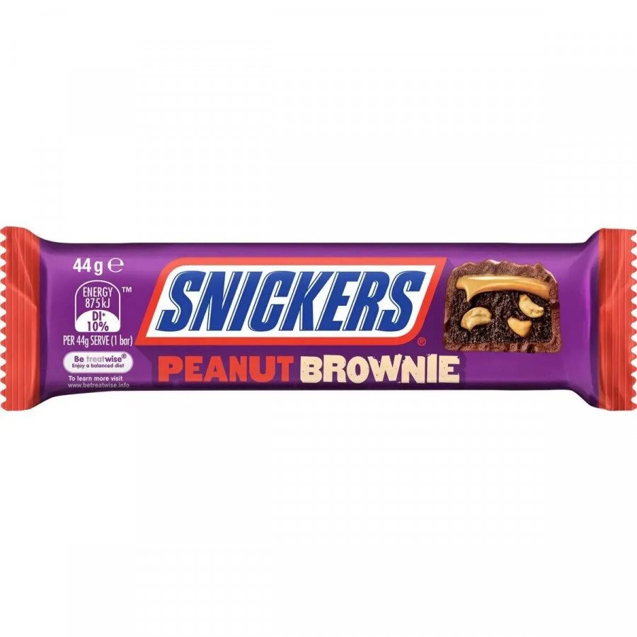 Фото и внешний вид — Батончик Snickers Peanut Brownie 45г (15шт/уп)