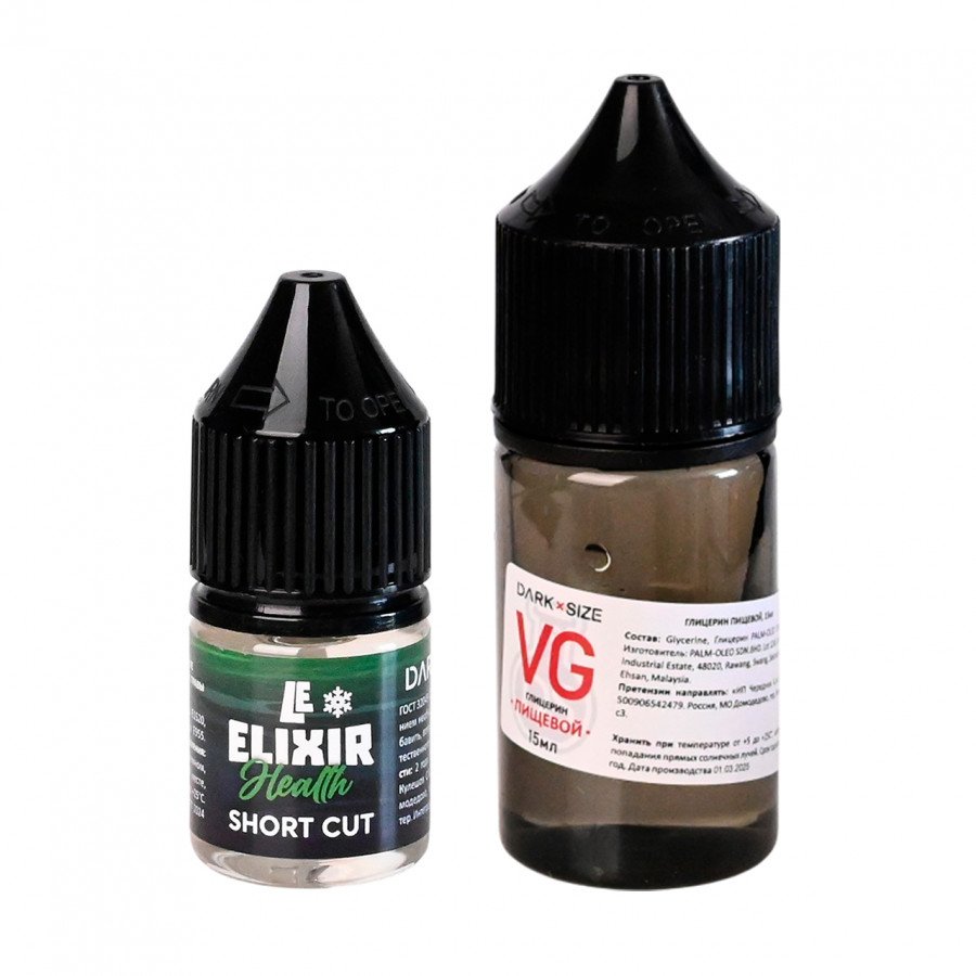 Фото и внешний вид — Конструктор DARK X SIZE (LE ELIXIR) - Health (Лесные Ягоды и Малина со льдом) 30мл 0мг