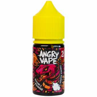Жидкость ANGRY VAPE SALT - Гадюка Мамба (Персик с Малиной) 30мл strong