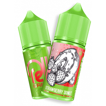 Жидкость RELL GREEN SALT - Strawberry Donut (Клубничный пончик) 30мл 20мг