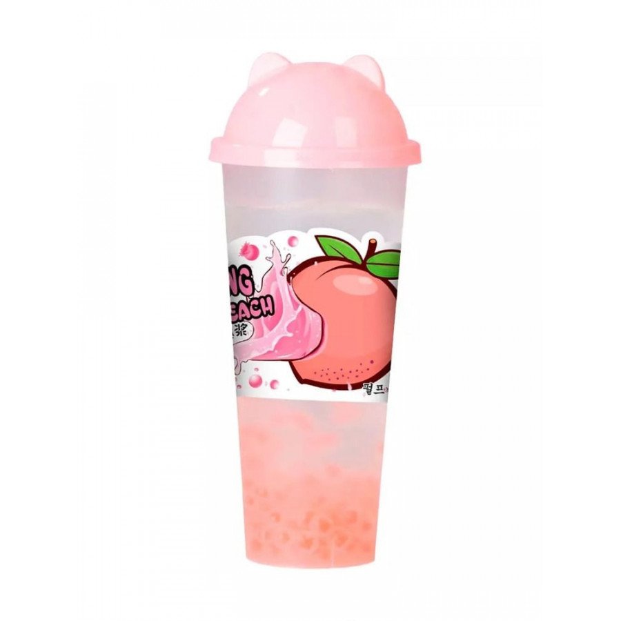 Фото и внешний вид — Напиток с шариками Хэ Лейи со вкусом персика 620мл (15шт/уп)