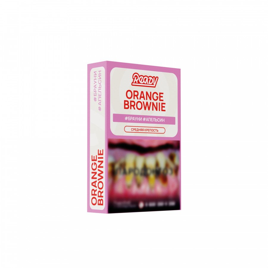 Фото и внешний вид — Табак для кальяна READY 25г - Orange Brownie (Брауни Апельсин)