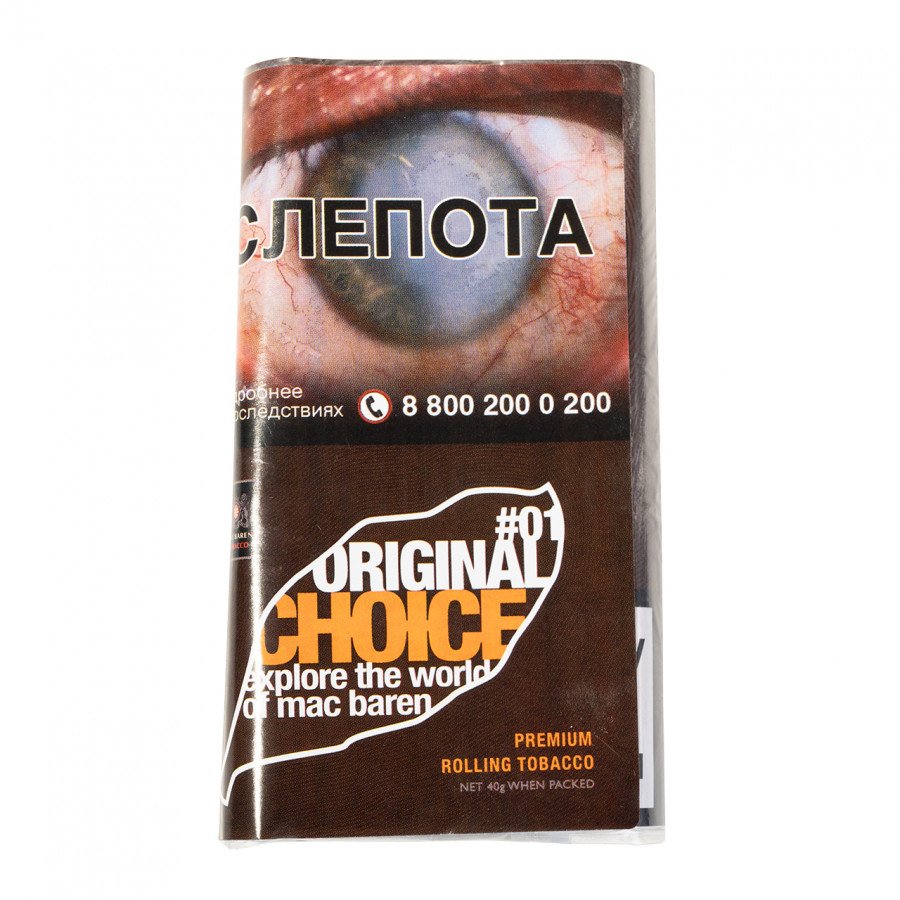 Фото и внешний вид — Сигаретный табак MAC BAREN - Original Choice 40гр