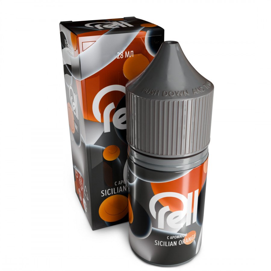 Фото и внешний вид — Жидкость RELL GRAY SALT - Красный сицилийский апельсин 28мл 0мг