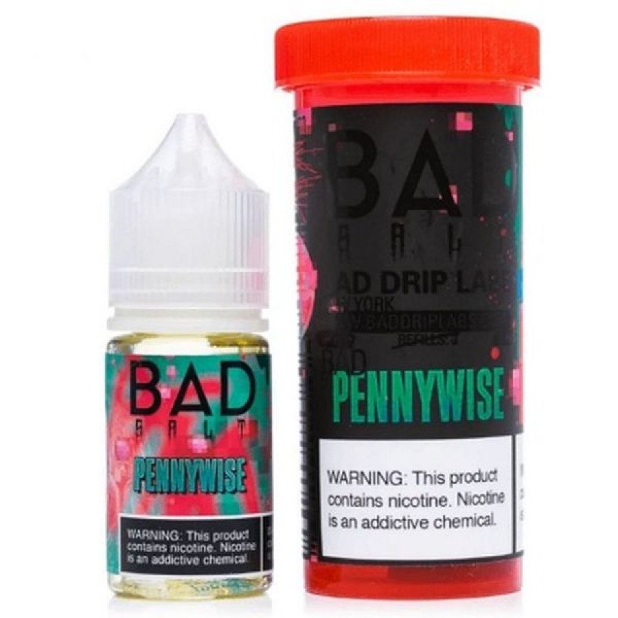 Фото и внешний вид — Жидкость BAD DRIP SALT - Pennywise (Клубнично-арбузная жвачка) 30мл 20мг