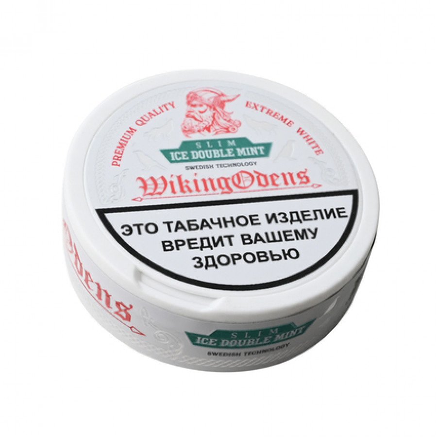 Фото и внешний вид — Табак WIKINGODENS - Ice Double Mint Strong Slim 13г