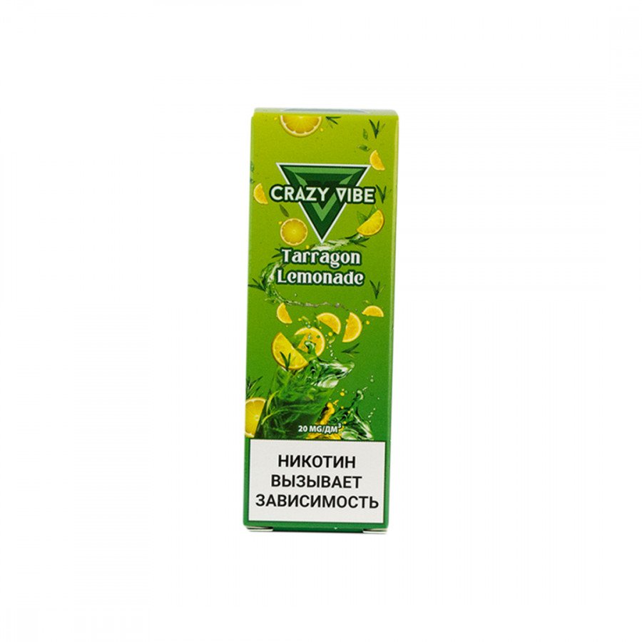 Фото и внешний вид — Жидкость CRAZY VIBE SALT - Tarragon Lemonade (Лимонад Тархун) 30мл 20мг