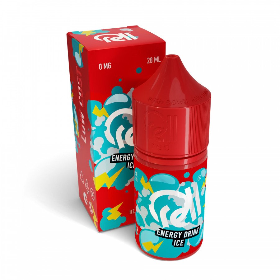 Фото и внешний вид — Жидкость RELL RED SALT - Energy Drink Ice (Ледяной энергетик) 28мл 0мг