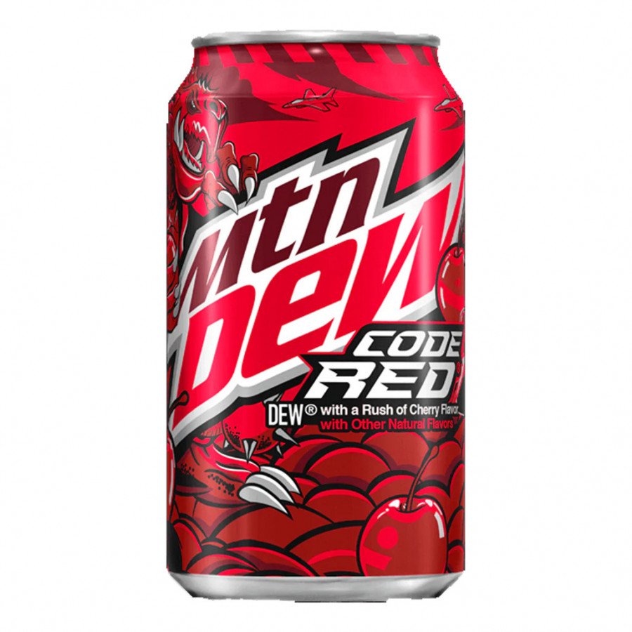 Фото и внешний вид — Mountain Dew - Code Red 355мл