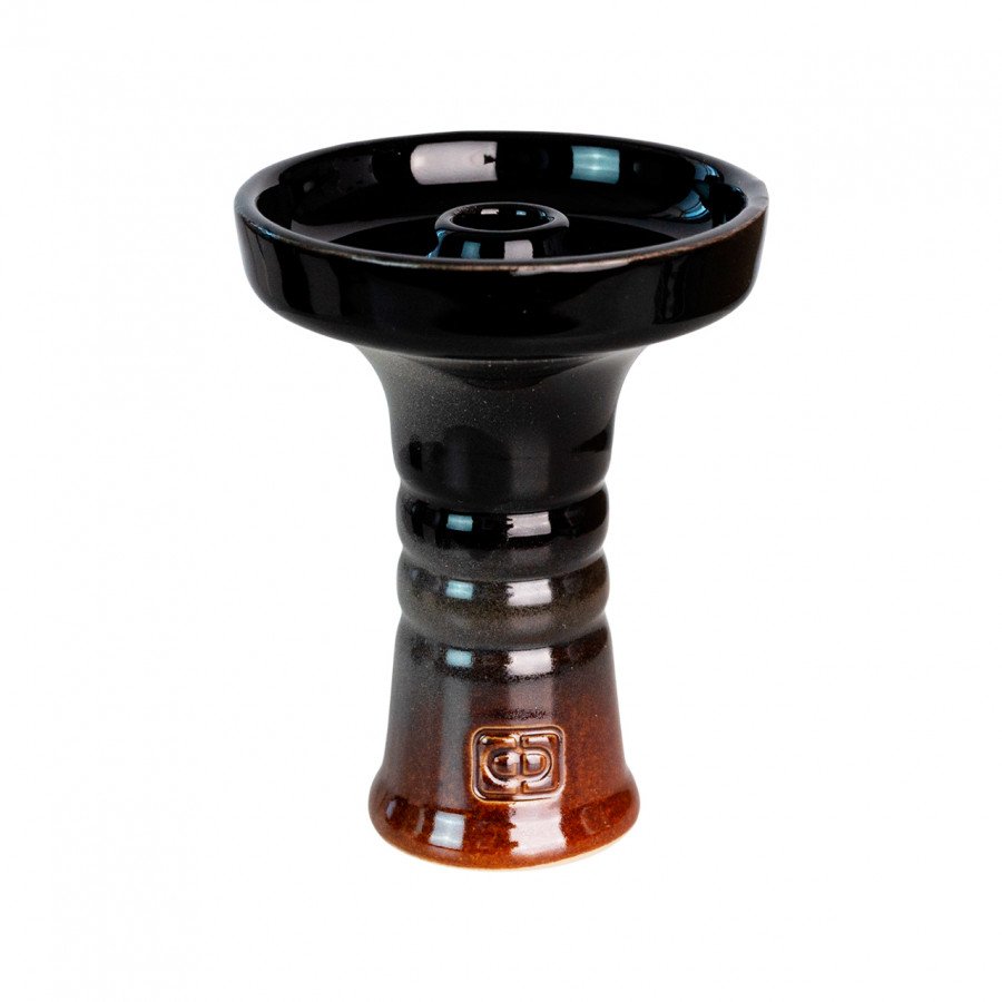 Фото и внешний вид — Чаша ФОРМА Фанел - Глазурь коричневый/черный глянец