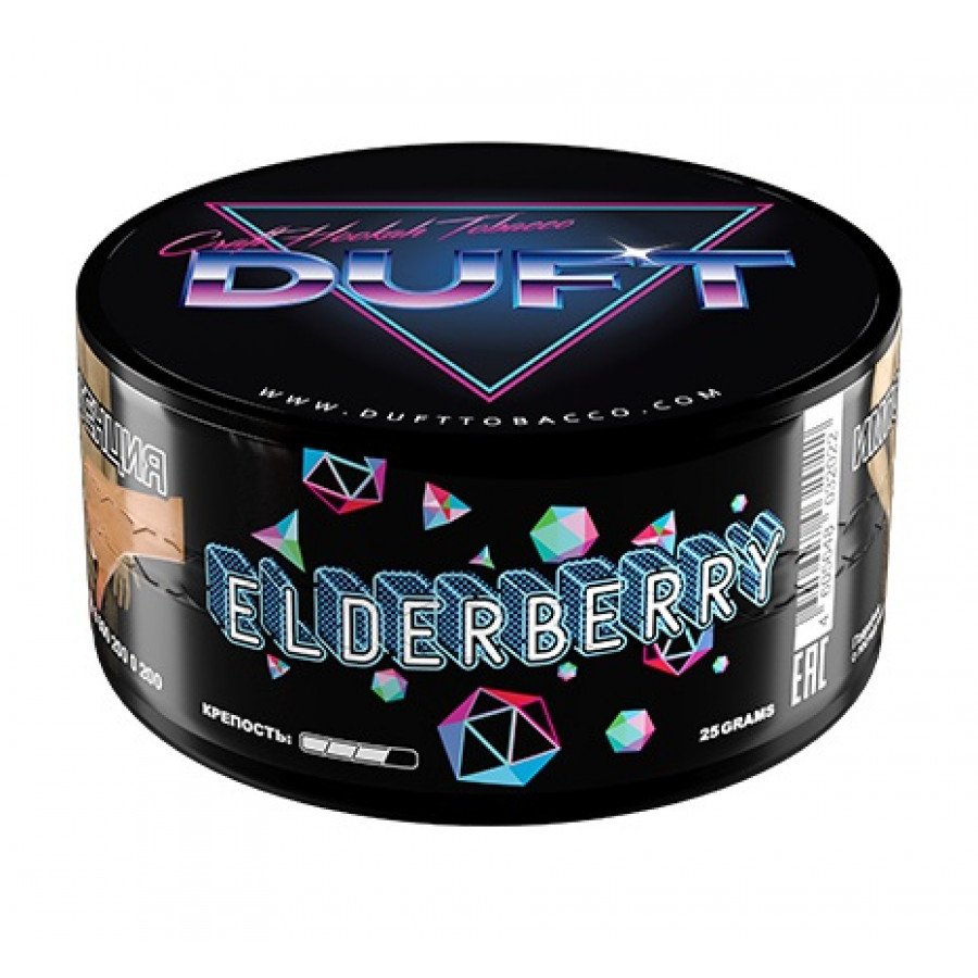 Фото и внешний вид — Табак для кальяна DUFT - Elderberry (Бузина) 25гр