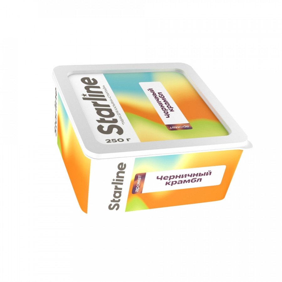 Фото и внешний вид — Табак для кальяна Старлайн (Черничный крамбл), 250 г