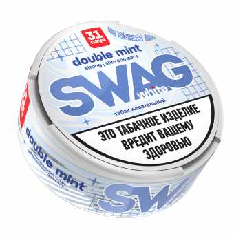 Табак SWAG White - Double Mint Slim Compact (Даблминт)