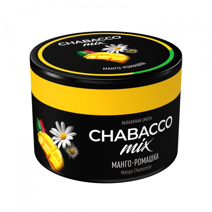 Фото и внешний вид — Смесь для кальяна Chabacco 40г medium - Mango Chamomile (Манго ромашка)