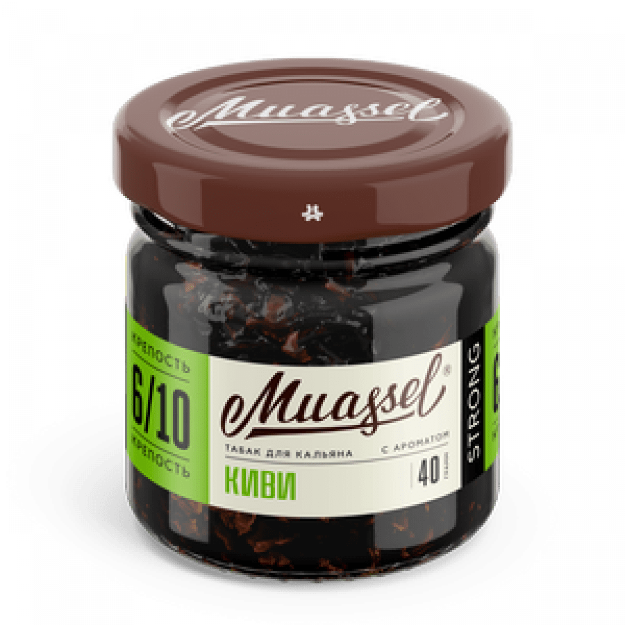 Фото и внешний вид — Табак для кальяна MUASSEL (6/10) 40гр - Киви