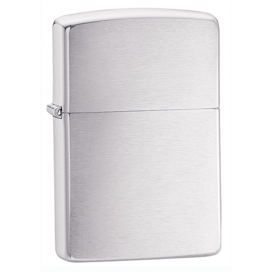 Фото и внешний вид — Зажигалка ZIPPO 200 Regular Brush Fin Chrome