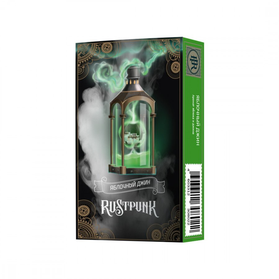 Фото и внешний вид — Табак для кальяна RUSTPUNK 40г - Яблочный джин (с ароматом яблочного джина)