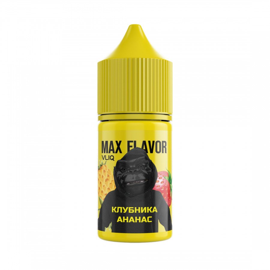 Фото и внешний вид — Жидкость VLIQ MAX FLAVOUR SALT - Клубника Ананас 27мл 0мг