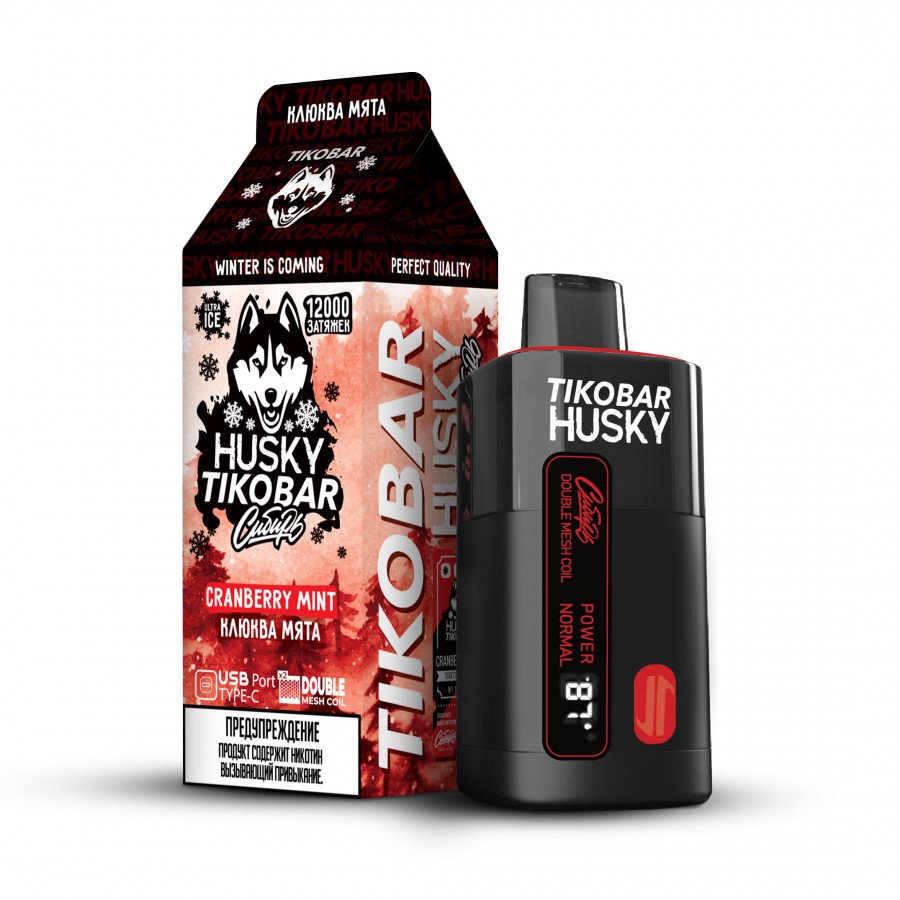 Фото и внешний вид — TIKOBAR X HUSKY - Cranberry Mint (Клюква Мята)