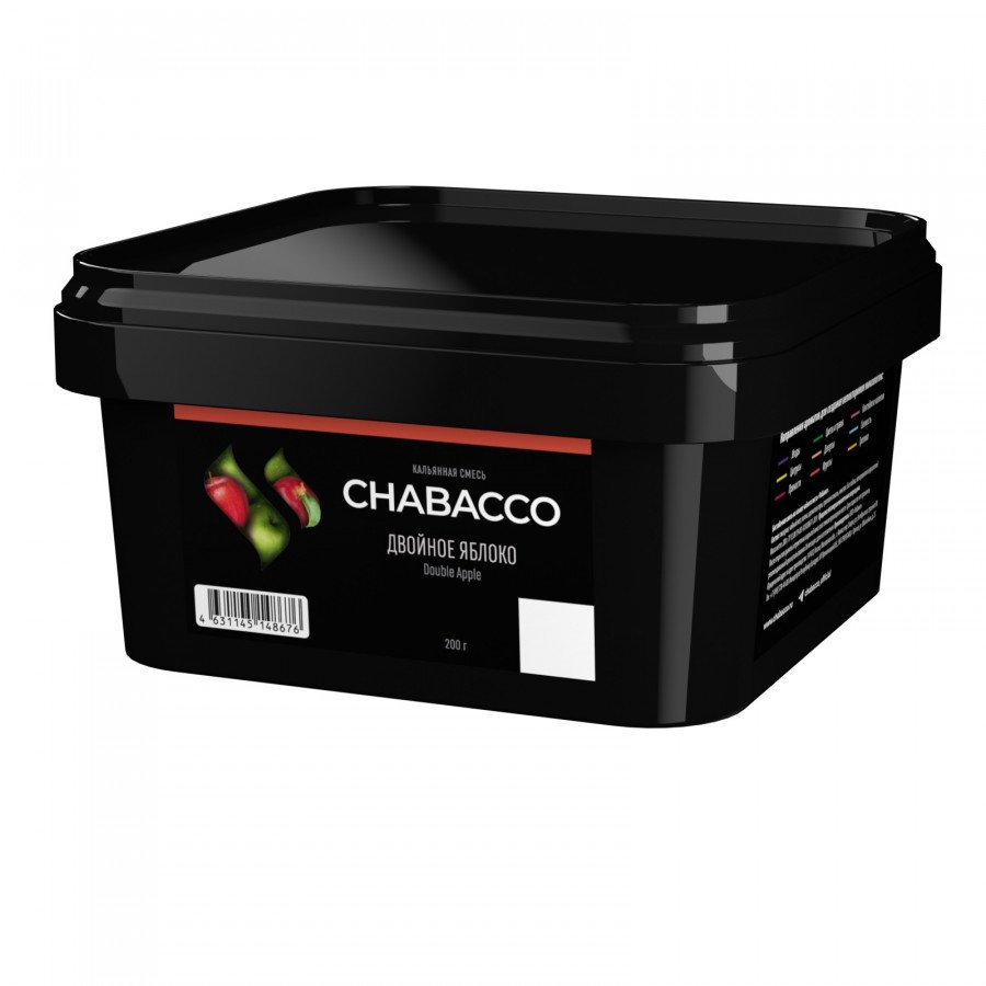 Фото и внешний вид — Смесь для кальяна Chabacco 200г medium - Double Apple (Двойное Яблоко)
