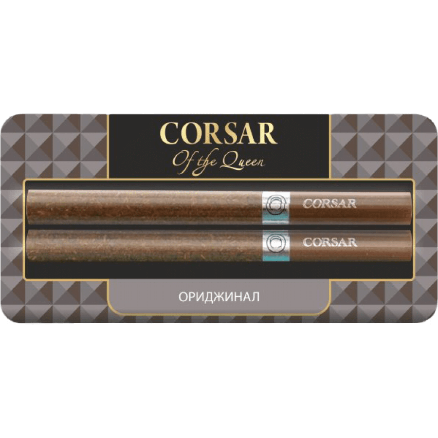 Фото и внешний вид — Сигариллы Corsar Mini of the Queen Original (2 шт/блистере)