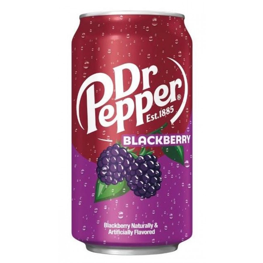 Фото и внешний вид — Dr. Pepper Blackberry (Др. Пеппер Блэкберри/Ежевика) 355мл
