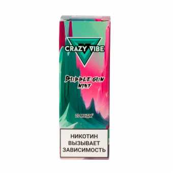 Жидкость CRAZY VIBE SALT - Bubble Gum Mint (Жвачка с Мятой) 30мл 20мг