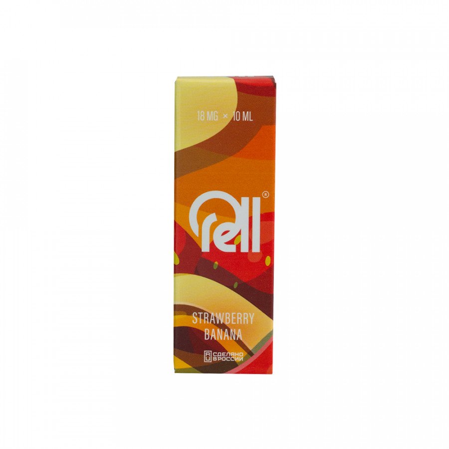 Фото и внешний вид — Жидкость RELL ORANGE SALT - Strawberry Banana (Клубника банан) 10мл 18мг