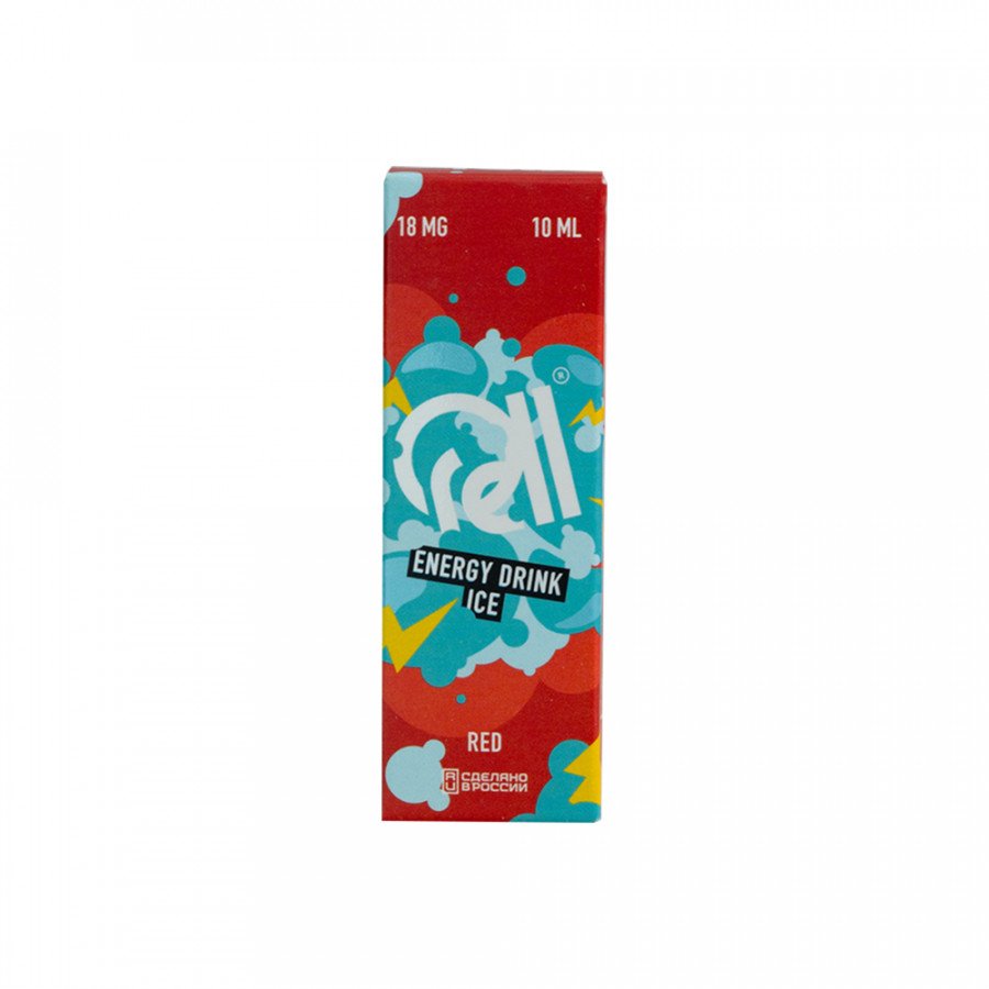 Фото и внешний вид — Жидкость RELL RED SALT - Energy Drink Ice (Ледяной энергетик) 10мл 18мг