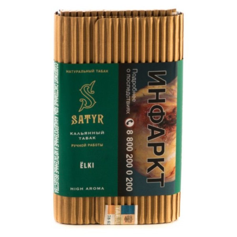 Фото и внешний вид — Табак для кальяна САТИР (Aroma Line) 100г - Ёlki (Елка)