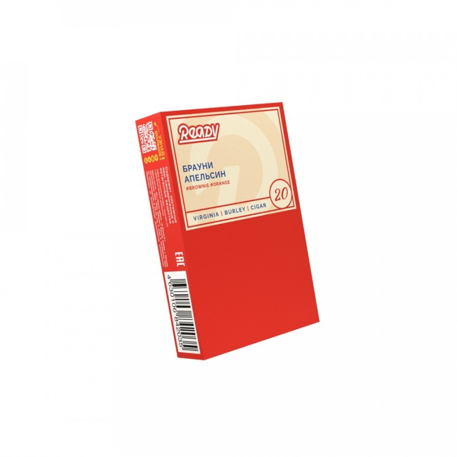 Фото и внешний вид — Табак для кальяна READY 30г - #20 Brownie Orange (Брауни Апельсин)