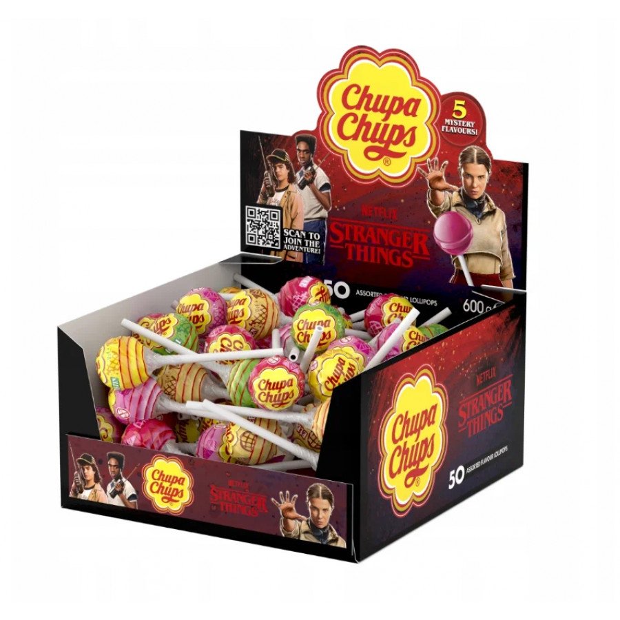 Фото и внешний вид — Леденец Chupa Chups Stranger Things 12г (50шт/уп)