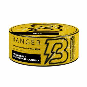 Табак для кальяна BANGER 100гр - Sexy (Грейпфрут, клубника и малина)