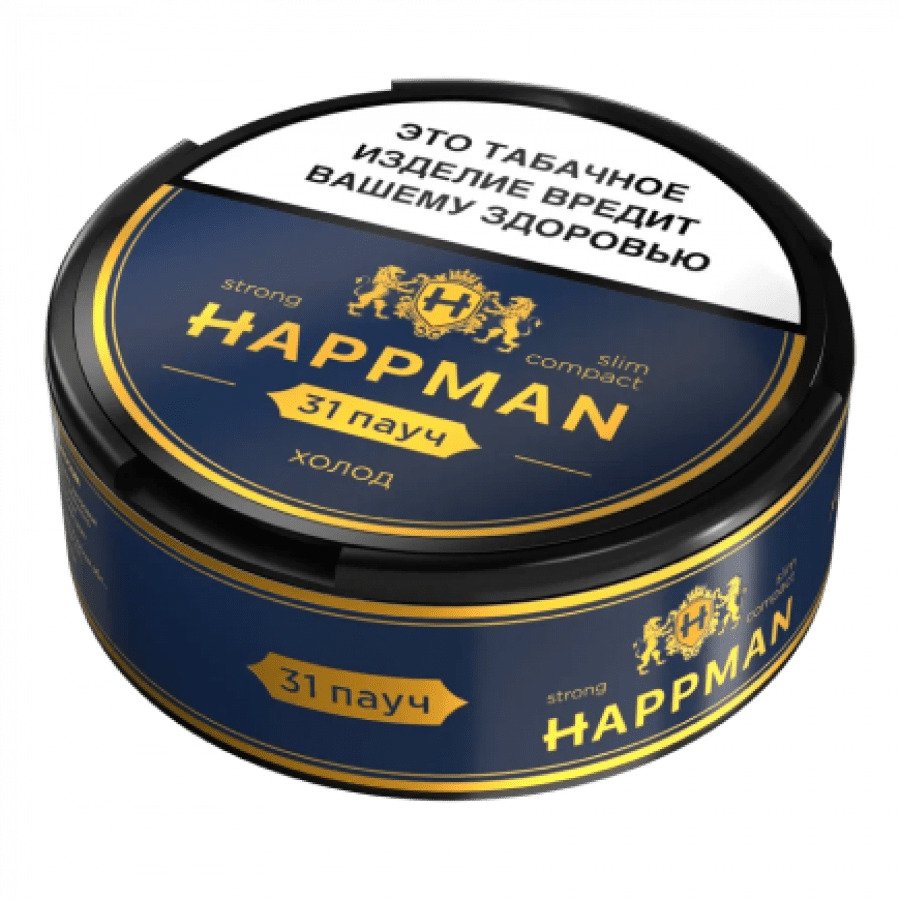 Фото и внешний вид — Табак HAPPMAN - Холод strong slim