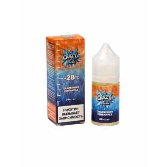 Жидкость CRAZY ICE SALT - Grapefruit Pineapple (Грейпфрут Ананас) 30мл 20мг