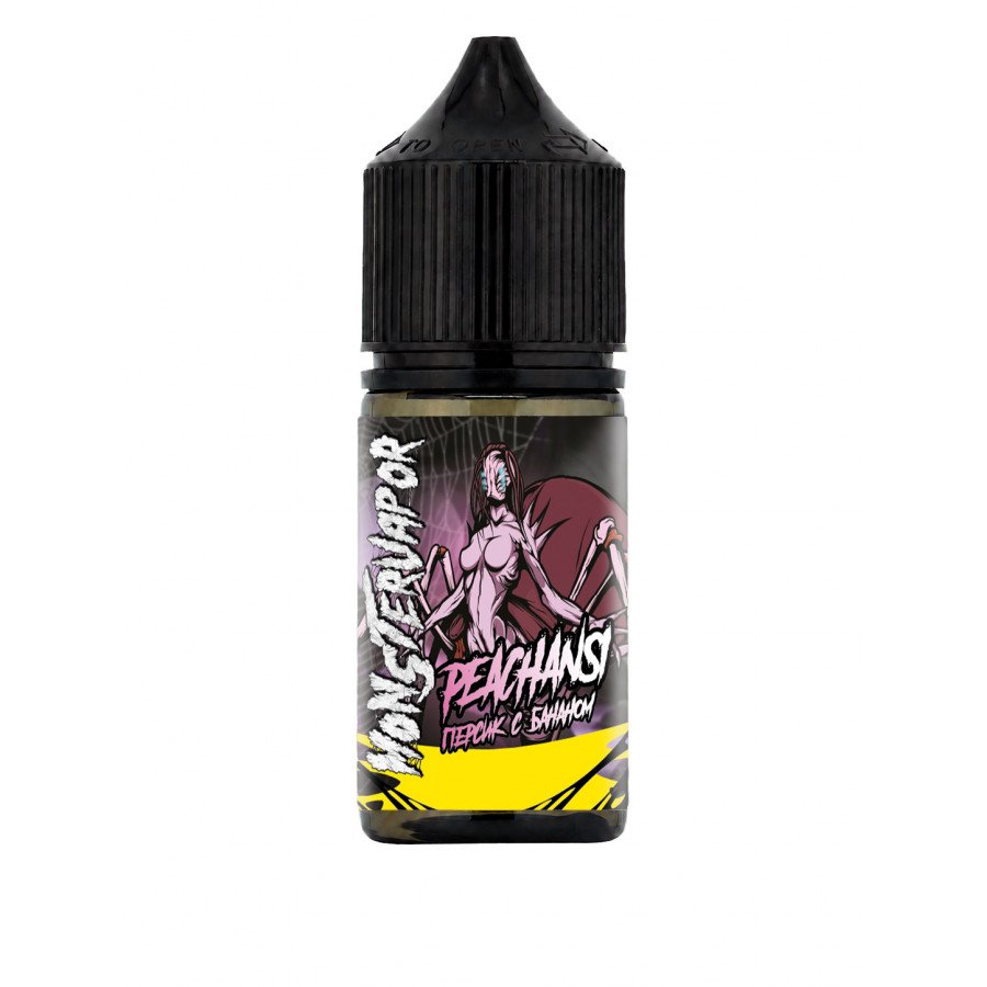 Фото и внешний вид — Конструктор MONSTERVAPOR - Peachansi (Персик с Бананом) 30мл 0мг