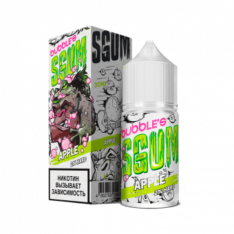 Жидкость BUBBLE'S SGUM SALT - Apple (Яблочная жвачка) 30мл strong