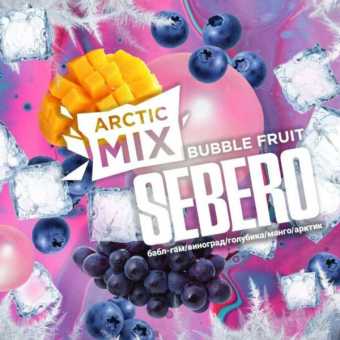 Табак для кальяна SEBERO 60гр - Bubble Fruit (Бабл-гам, виноград, голубика, манго, арктик)