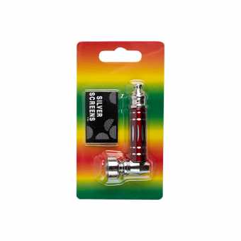 Трубка сувенирная 7см ZGY64/251B металл/сеточка в блистере