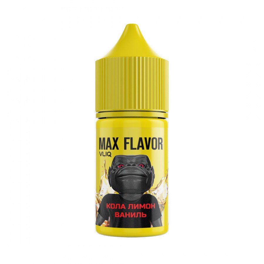 Фото и внешний вид — Жидкость VLIQ MAX FLAVOUR SALT - Кола Лимон Ваниль 27мл 0мг